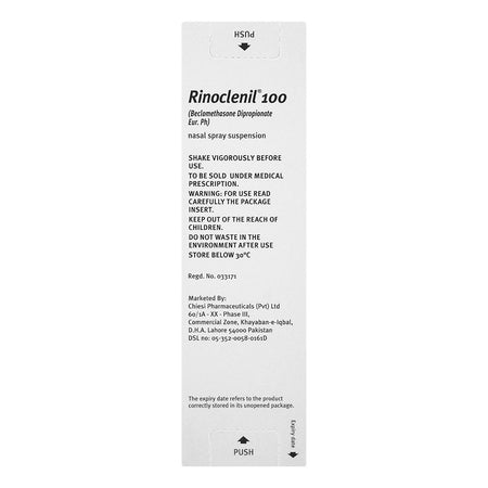 Chiesi Pharmaceuticals Rinoclenil Spray, 100mg/30ml, 200 Doses - Image 3