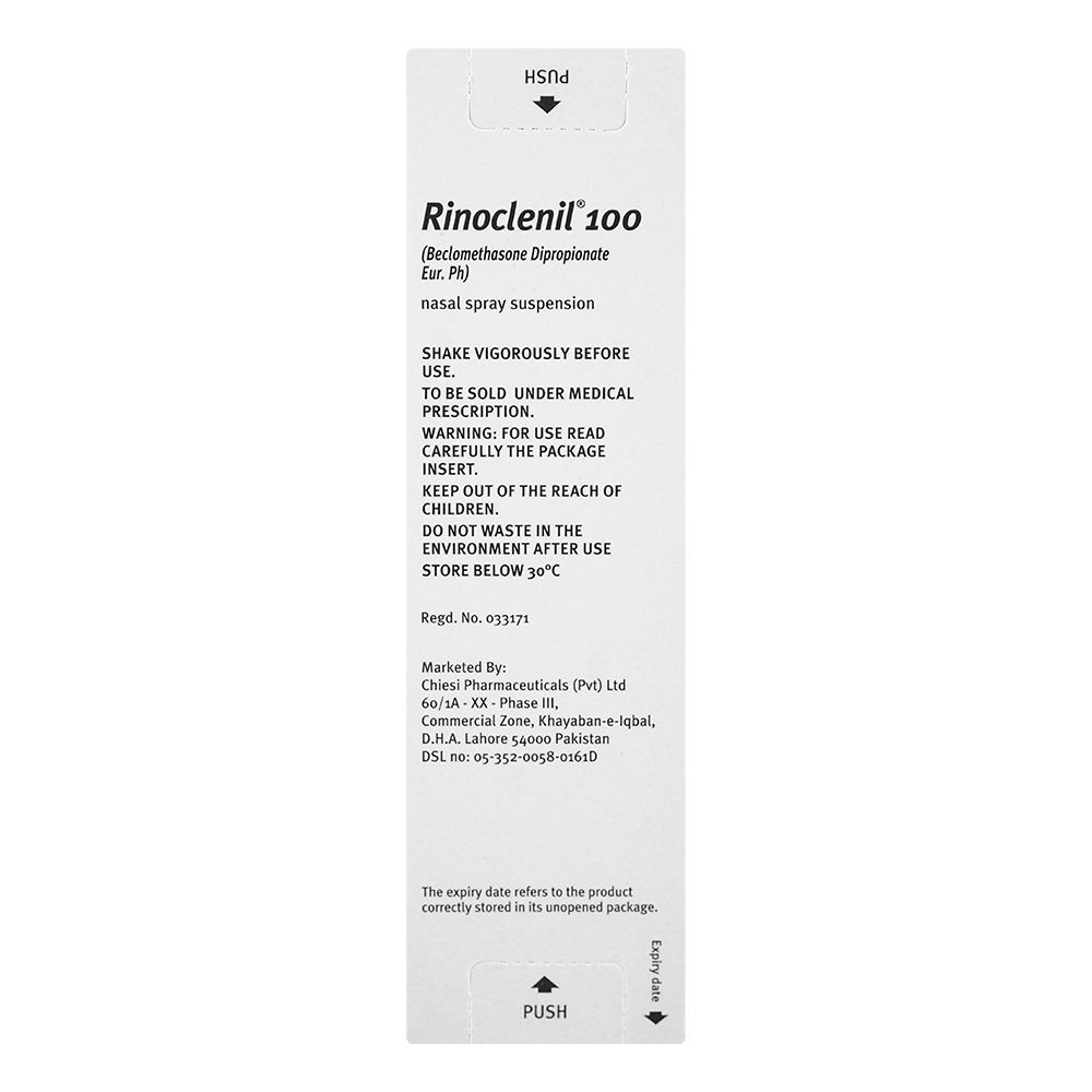 Chiesi Pharmaceuticals Rinoclenil Spray, 100mg/30ml, 200 Doses - Image 3