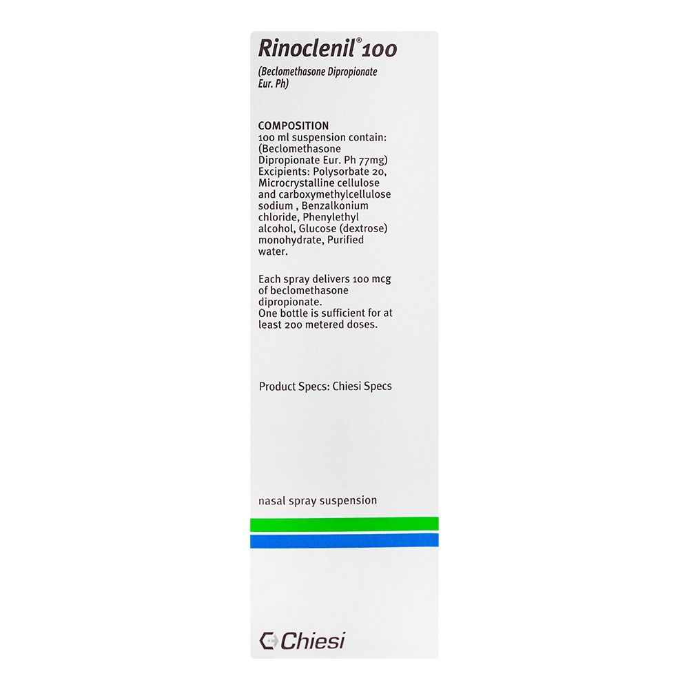 Chiesi Pharmaceuticals Rinoclenil Spray, 100mg/30ml, 200 Doses - Image 4