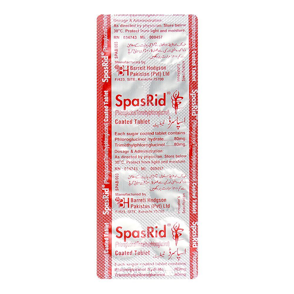 Barrett Hodgson Spasrid Tablet 1-Strip - Image 4