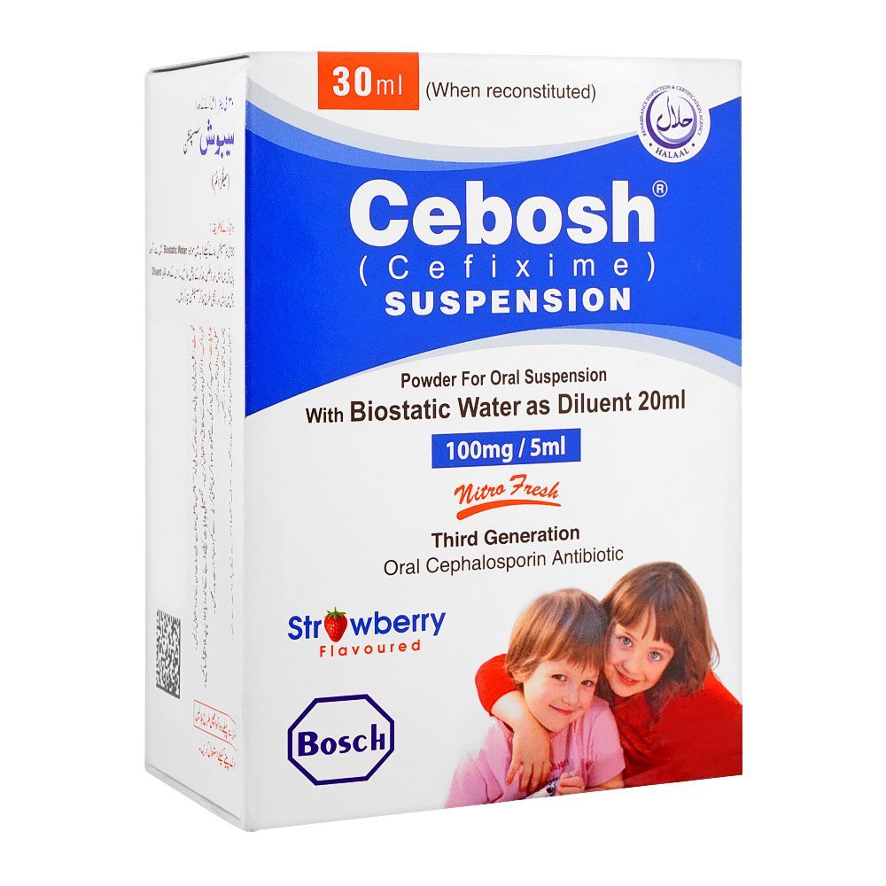 Bosch Pharmaceuticals Cebosh Suspension, 100mg/5ml, 30ml - Main Image