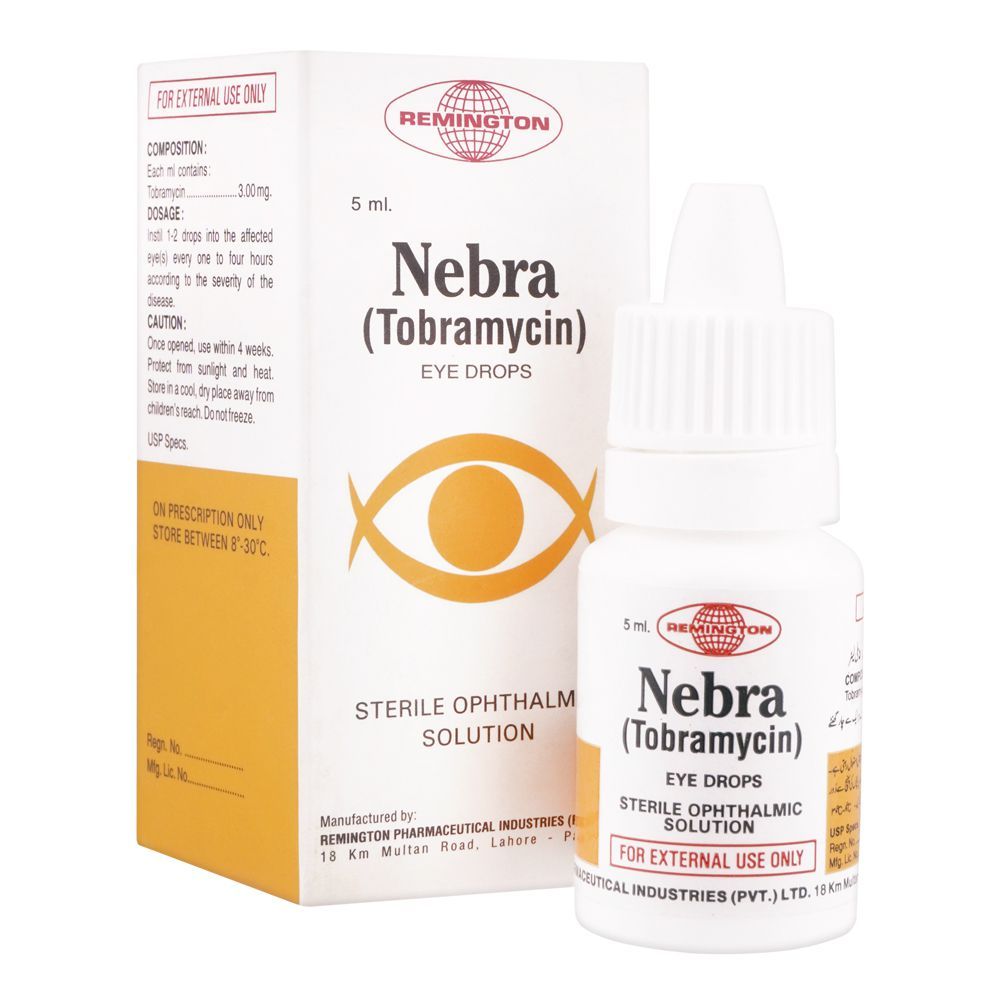 Remington Pharmaceuticals Nebra Eye Drops, 5ml - Main Image
