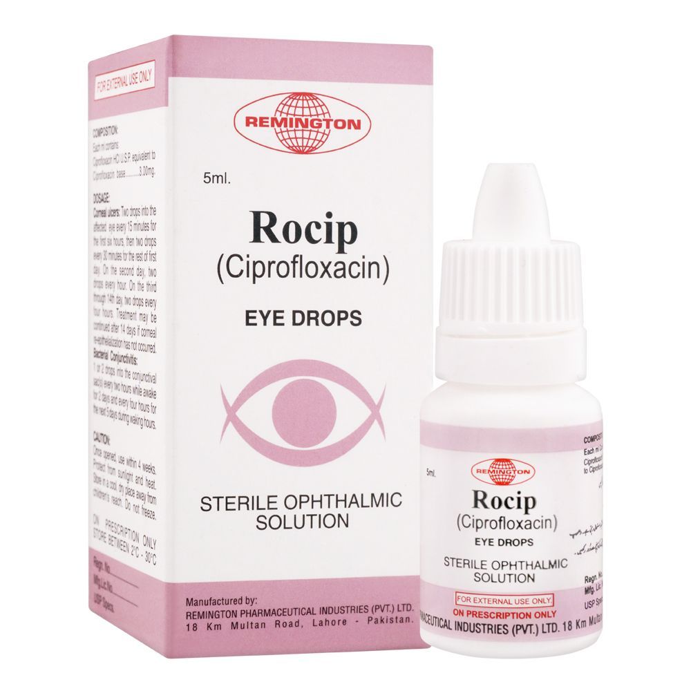 Remington Pharmaceuticals Rocip Eye Drops, 5ml - Main Image