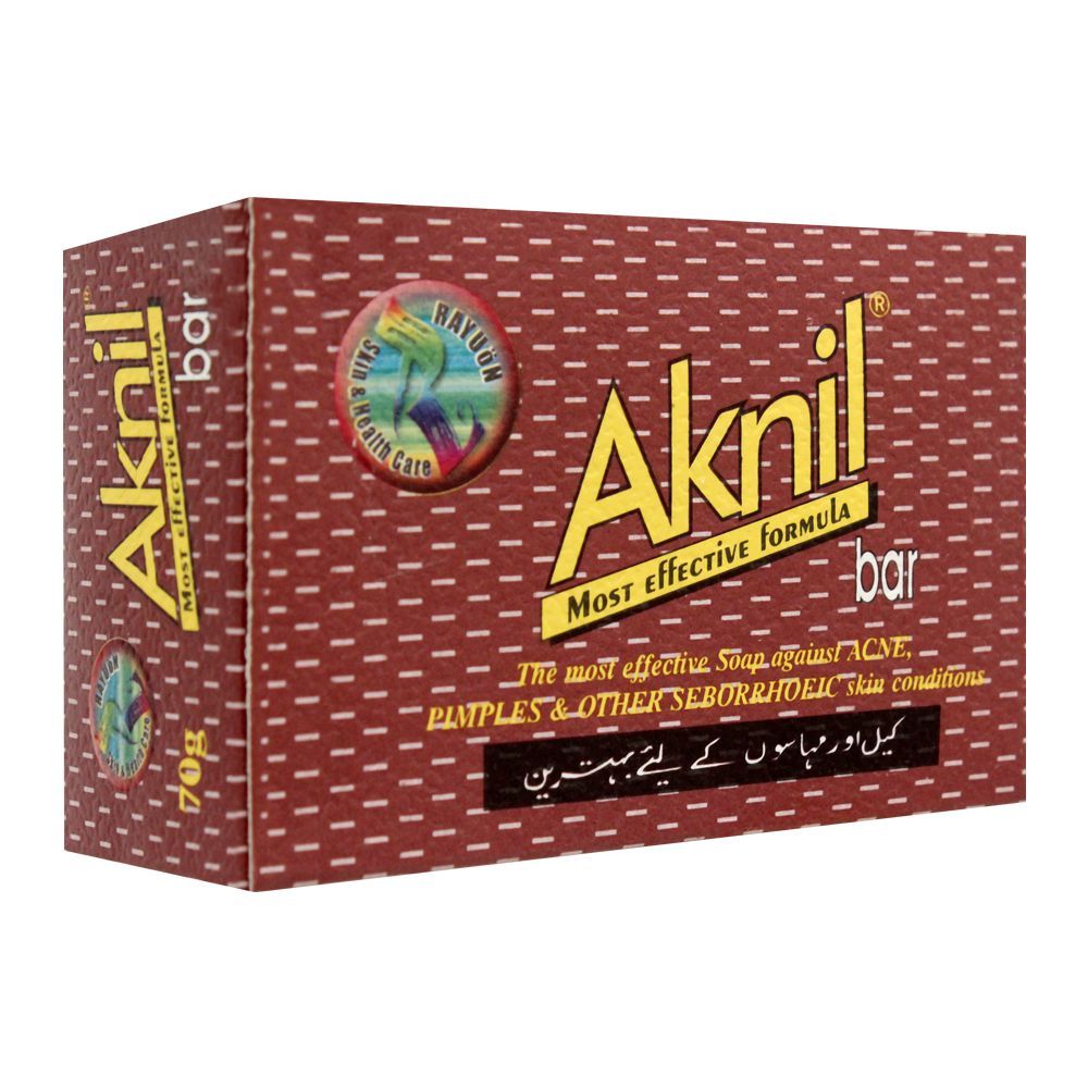 Aknil Soap Bar, For Acne & Pimples, 70g - Main Image