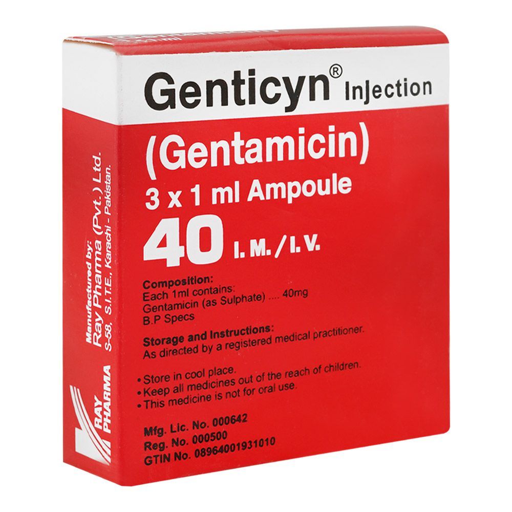 Ray Pharma Genticyn 40 Injection, 3-Pack - Main Image