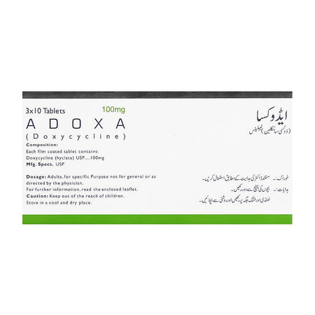 Mass Pharma Adoxa Tablet, 100mg, 1-Strip - Image 2