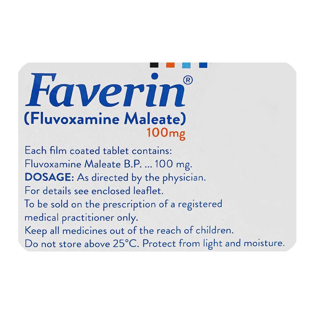 Abbott Faverin Tablet, 100mg, 10-Pack - Image 3