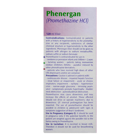 Phenergan Elixir, 120ml - Image 3