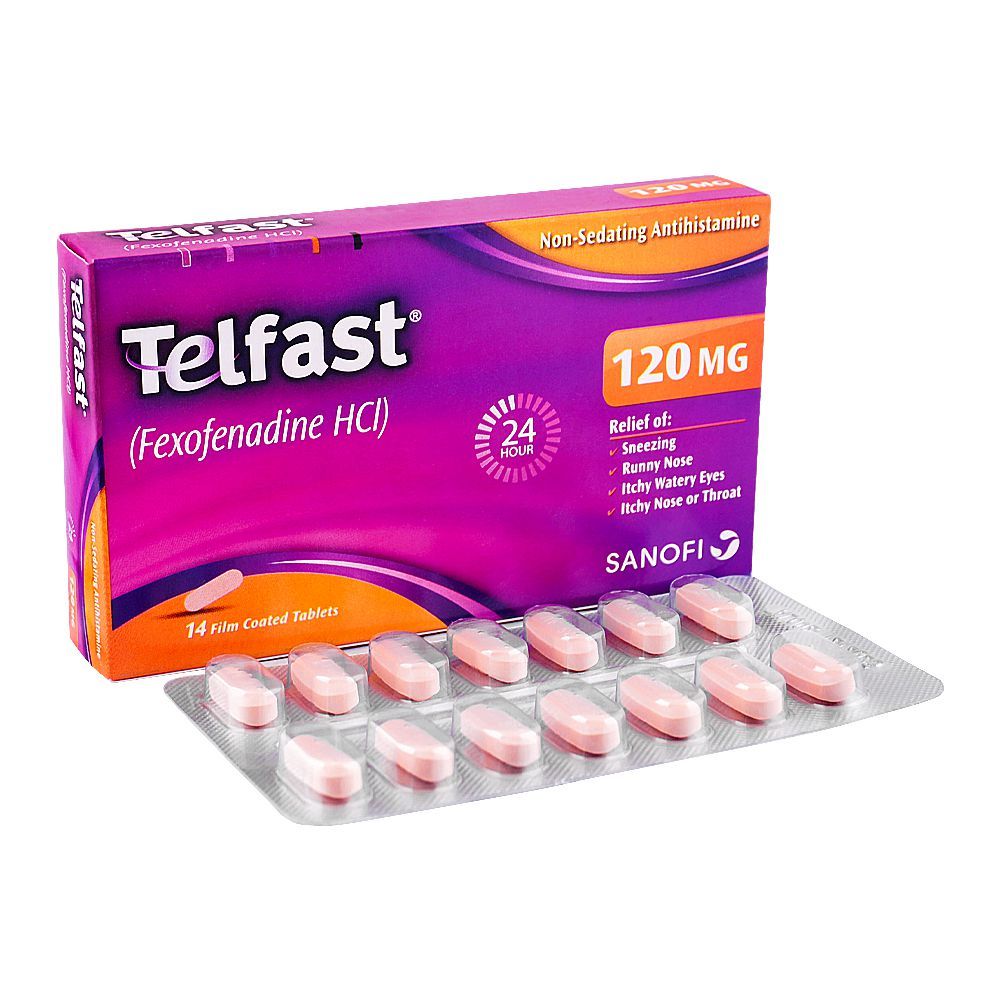 Telfast Tablet, 120mg, 14-Pack - Main Image