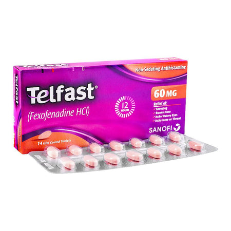 Telfast Tablet, 60mg, 14-Pack - Main Image