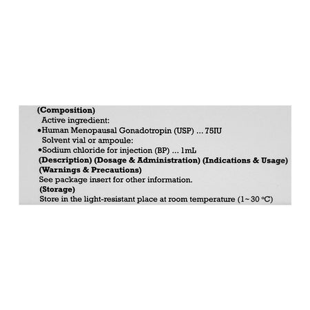 Galaxy Pharma IVF-M Injection, 75 IU/1 Vial - Image 3