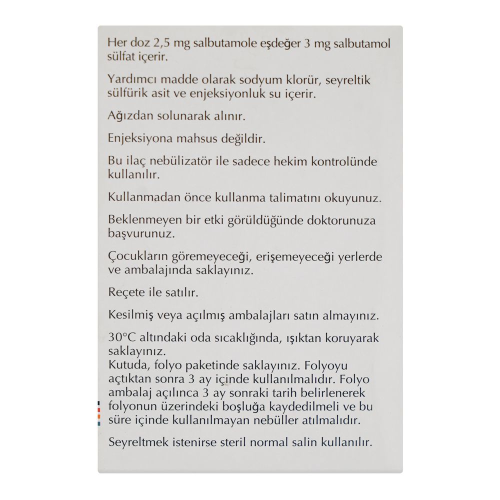 GSK Ventolin Nebules 2.5mg, For Nebulization - Image 2