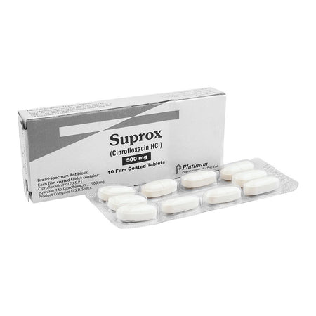 Platinum Pharmaceuticals Suprox Tablet, 500mg, 10-Pack - Main Image