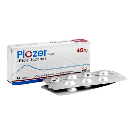 Hilton Pharma Piozer Tablet, 45mg, 14-Pack - Main Image