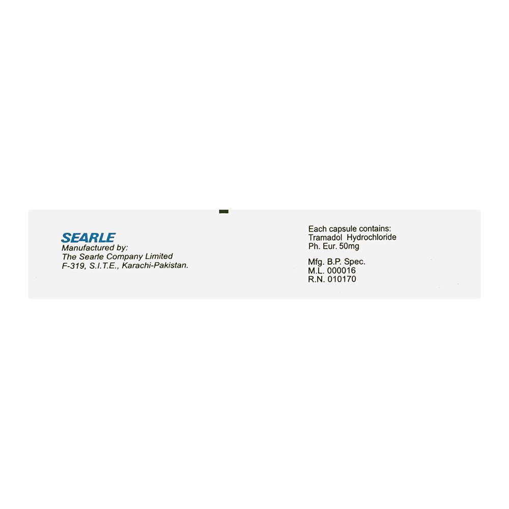 Searle Tramal Capsule, 50mg, 10-Pack - Image 3