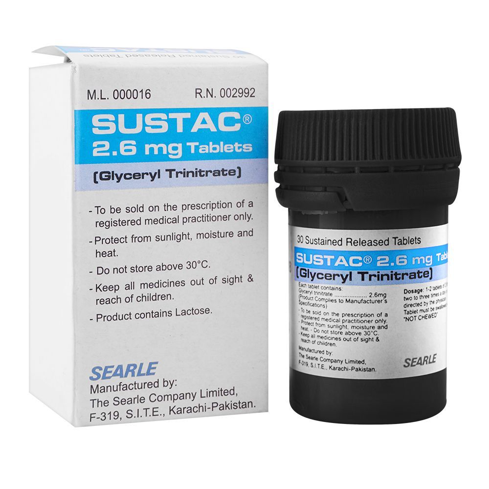 Searle Sustac Tablet, 2.6mg, 30-Pack - Main Image
