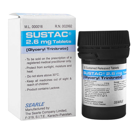 Searle Sustac Tablet, 2.6mg, 30-Pack - Main Image