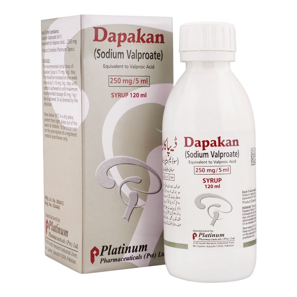 Platinum Pharmaceuticals Dapakan Syrup, 250mg/5ml, 120ml - Main Image