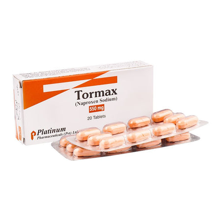 Platinum Pharmaceuticals Tormax Tablet, 550mg, 20-Pack - Main Image