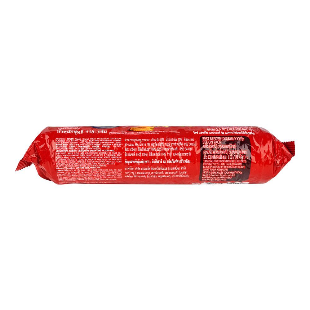 Ritz Sandwich Cracker Biscuit Roll, 118g - Image 2