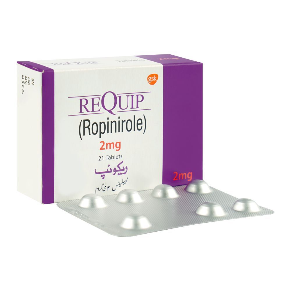 GSK Requip Tablet, 2mg, 20-Pack - Main Image