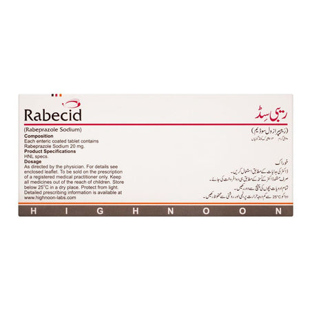 Highnoon Laboratories Rabecid Tablet, 20mg, 14-Pack - Image 2