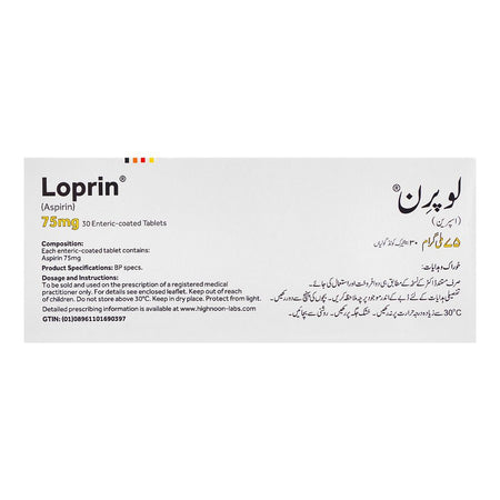 Highnoon Laboratories Loprin Tablet, 75mg, 30-Pack - Image 2