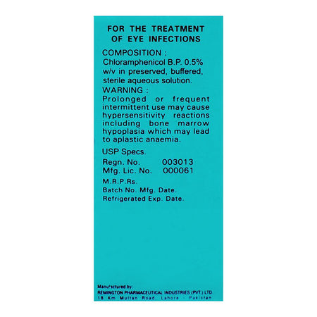 Remington Pharmaceuticals Optachlor 0.5% Eye Drop, 10ml - Image 3