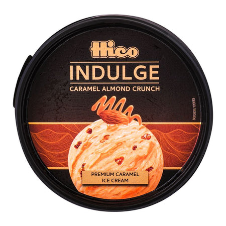 Hico Indulge Caramel Almond Crunch Ice Cream Family Pack, 500ml - Image 4
