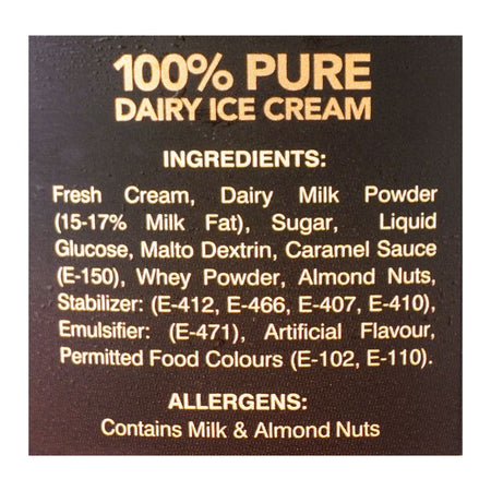 Hico Indulge Caramel Almond Crunch Ice Cream Family Pack, 500ml - Image 6