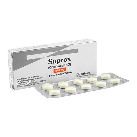 Platinum Pharmaceuticals Suprox Tablet, 250mg, 10-Pack - Main Image