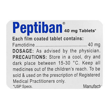 Werrick Pharmaceuticals Peptiban Tablet, 40mg, 10-Pack - Image 4