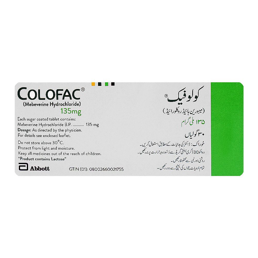 Colofac 135mg, Strip (10 Tablets) - Image 3