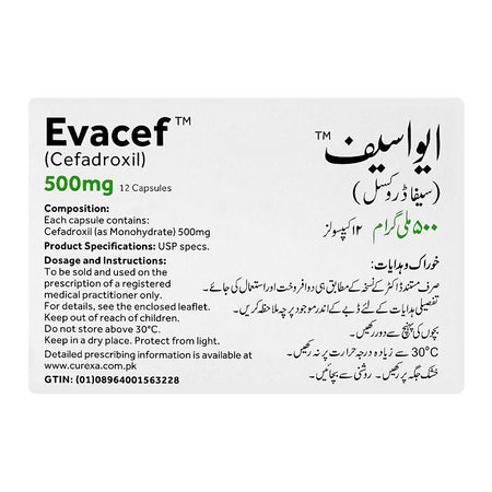 Highnoon Evacef Capsule, 500mg, 12-Pack - Image 2