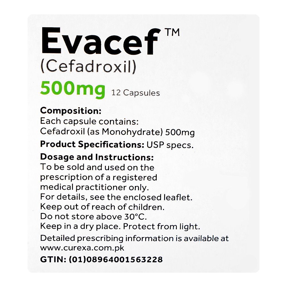 Highnoon Evacef Capsule, 500mg, 12-Pack - Image 3
