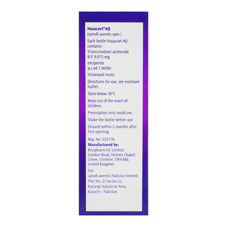 Nasacort AQ Nasal Spray, 120-Sprays - Image 2