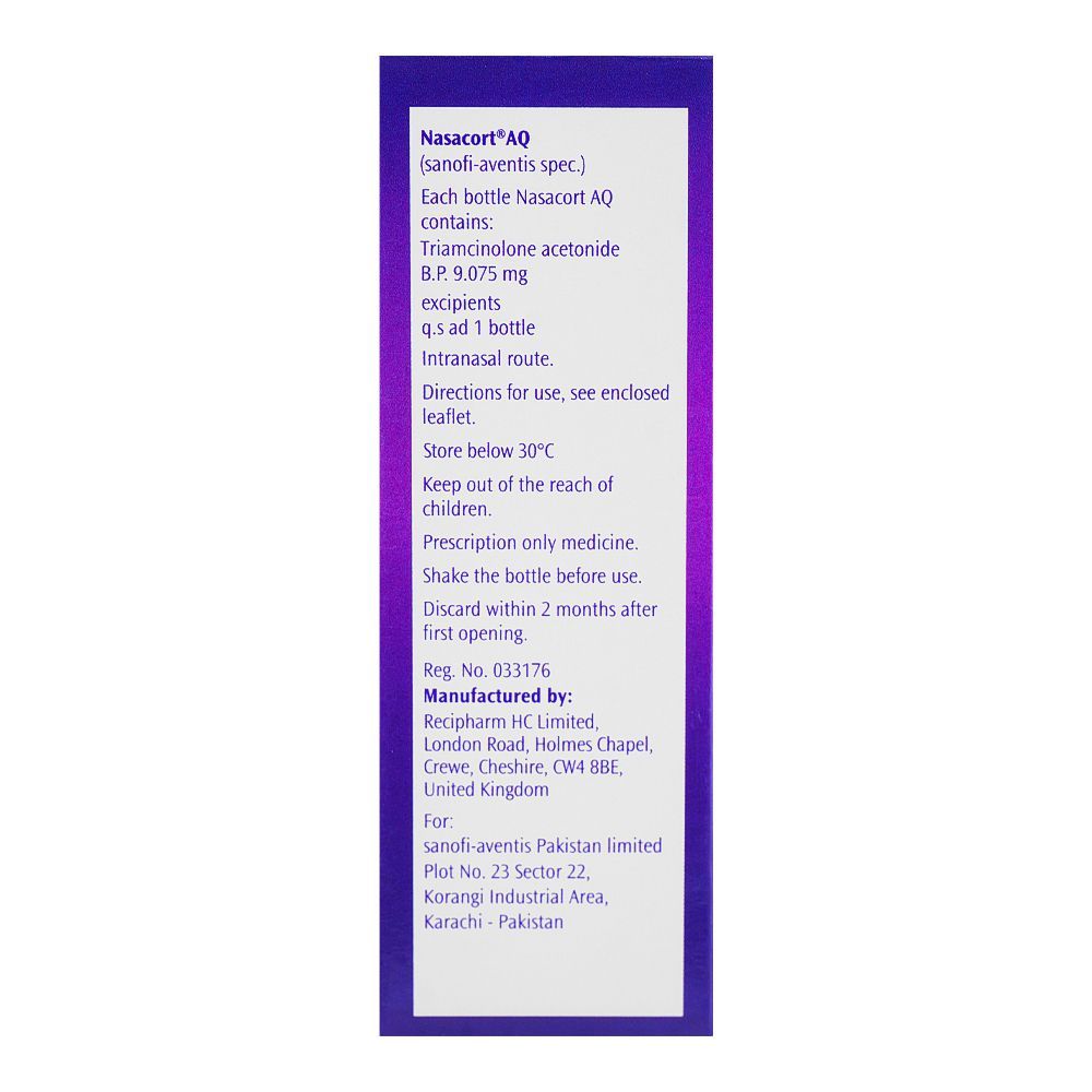Nasacort AQ Nasal Spray, 120-Sprays - Image 2