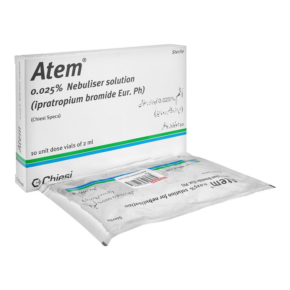 Chiesi Pharmaceuticals Atem Nebulizer Solution, 2ml, 0.25% - Main Image