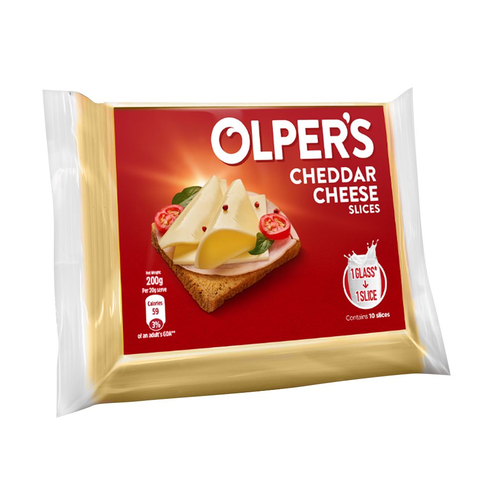 Olper's Cheddar Cheese Slices, 10-Pack, 200g - Main Image