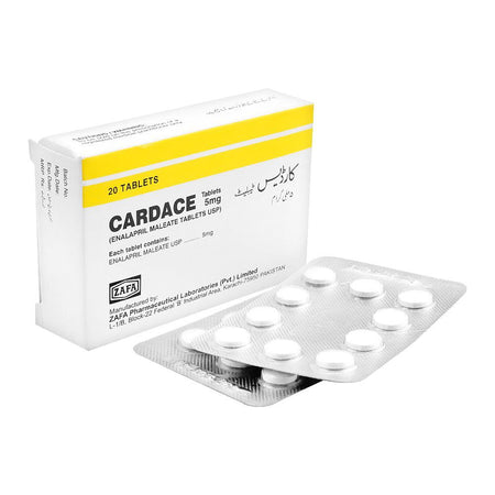 Zafa Pharmaceuticals Cardace Tablet, 5mg, 20-Pack - Main Image