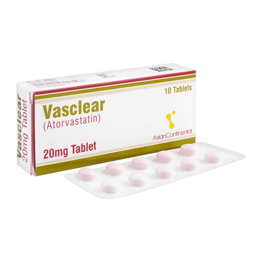 AsianContinental Vasclear Tablet, 20mg, 10-Pack - Main Image