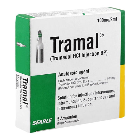 Searle Tramal Injection, 100mg, 5-Doses - Main Image