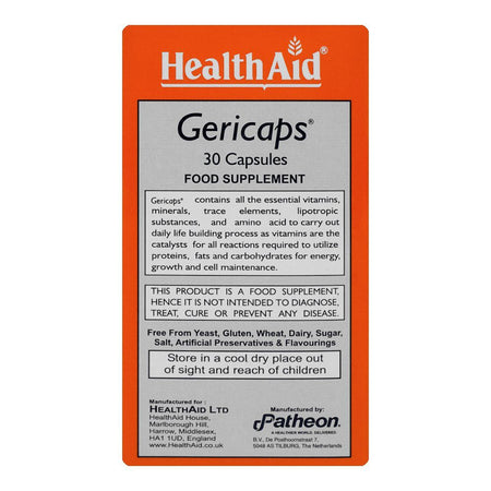 Nutra Zone Healthcare Gericaps Multivitamin Capsule, 30-Pack - Image 2