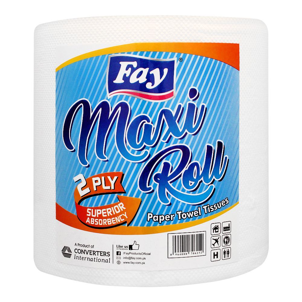 Fay Kitchen Paper Towel Tissue Roll, Maxi, 2-Ply - Main Image