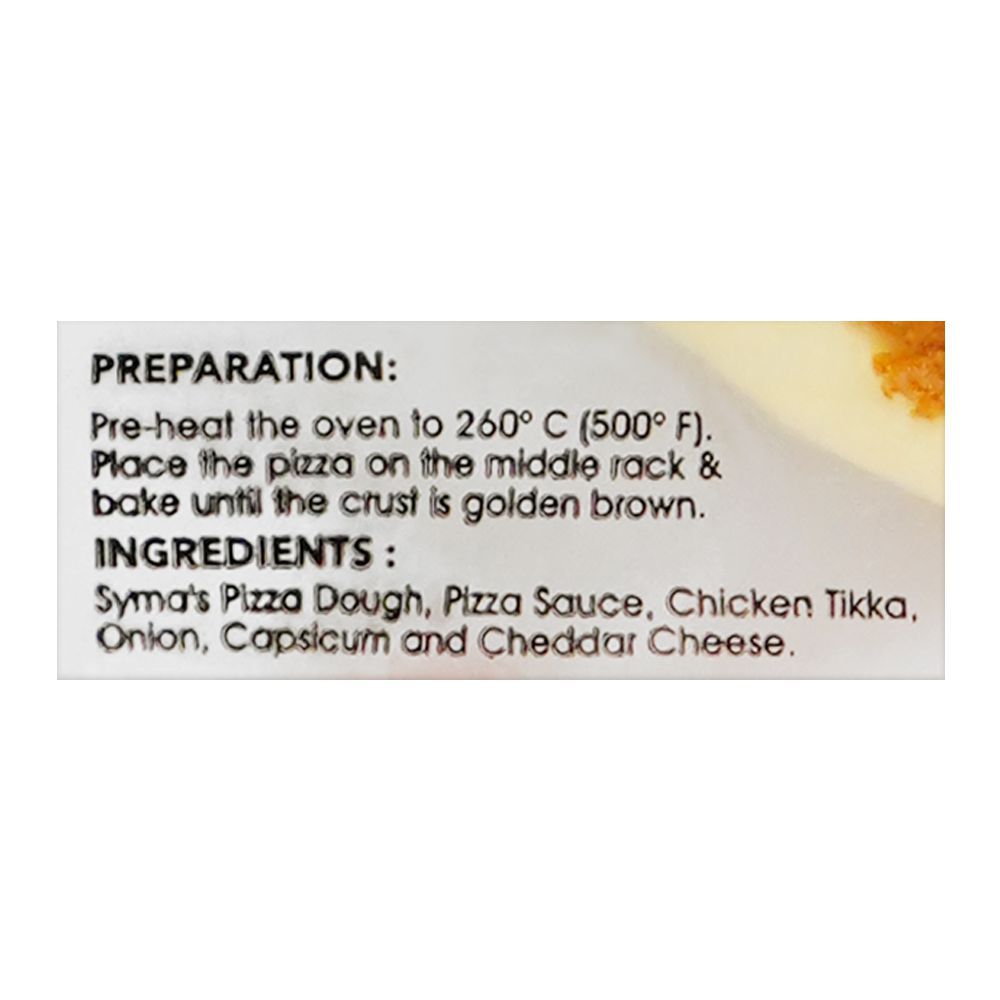Syma's Tikka Pizza Royal, 9 Inches - Image 2