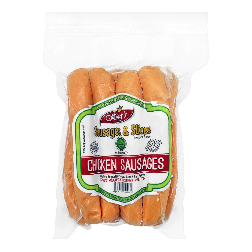 King's Chicken Sausages, 4 Pieces, 340g - Main Image