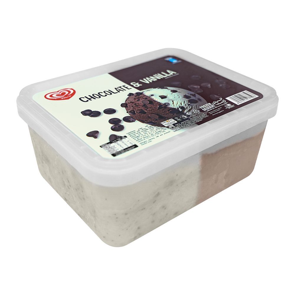 Walls Chocolate & Vanilla, Frozen Dessert, Ice Cream, 1.4Ltr - Main Image