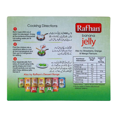 Rafhan Banana Jelly Powder 80g - Image 2