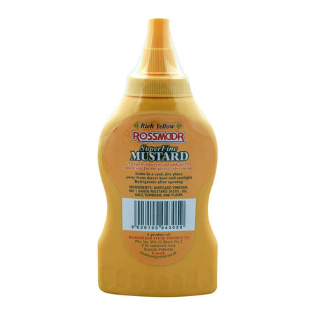 Rossmorr Super Fine Mustard, Rich Yellow, Bottle, 226g - Image 2