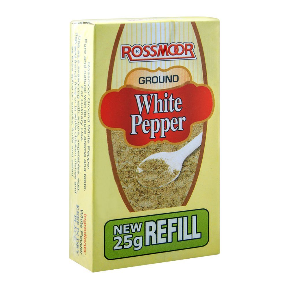Rossmorr Ground White Pepper 25g - Main Image